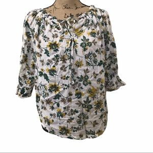 3 for $25 3/4 Sleeve Floral Blouse